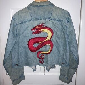 Customized Crop Denim Jacket